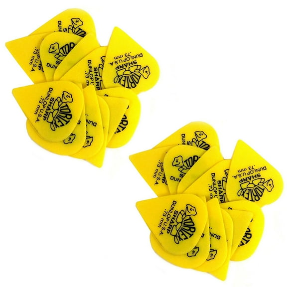 Dunlop Guitar Picks Tortex Sharp .73mm 412P.73 24 Pack