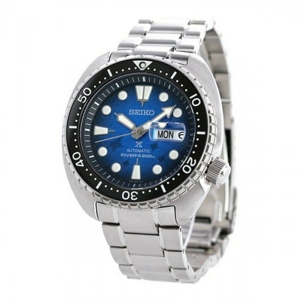 Seiko Men's Prospex Special Edition 45mm Blue Manta Ray Diver Watch SRPE39  