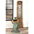 thumbnail image 2 of Pemberly Row 20" Round Metal Accent Table in Blue Distressed/Natural, 2 of 3