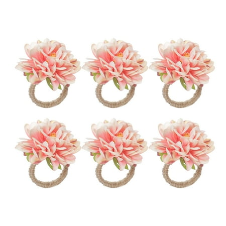 

6 Pieces Napkin Holder Crafts for Valentine S Day Wedding Hotel Table Decor Pink