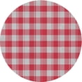 thumbnail image 1 of Ahgly Company Indoor Round Patterned Rose Pink or Pink Rose Pink Novelty Area Rugs, 3' Round, 1 of 6