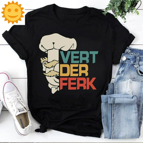 The Swedish Chef Vert Der Ferk Vintage T-Shirt, The Swedish Chef Shirt, Vert Der Ferk Shirt, Muppet Shirt, TV Series Shirt
