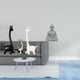 thumbnail image 2 of Estatua de alce y ciervo,Estatua de jirafa de cerámica,adorno moderno para decoración del hogar,Estatua de mono,Estatua de Buda Mono para Interiores y Exteriores Budista,Figuras en miniatura, 2 of 8