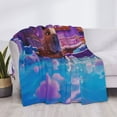 thumbnail image 3 of Naloa Capybara Bathtub Fun Flannel Fleece Throw Blanket for Bed Couch, Thick Blanket - All Seasons Suitable for Women, Men and Kids-40"x30", 3 of 6