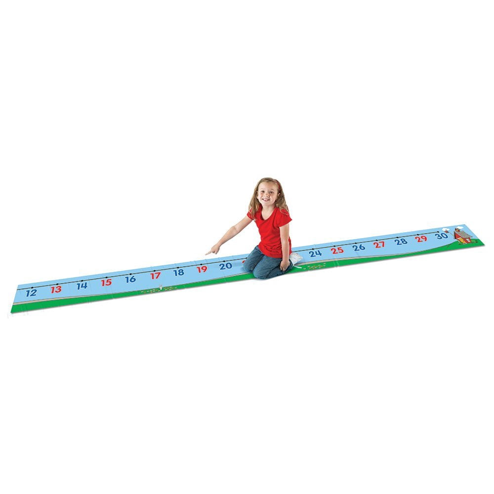 Learning Resources 0-30 Number Line Floor Mat, Math Manipulatives, Ages 5+, LER0935