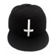 thumbnail image 3 of Gorra de béisbol de algodón con borde plano bordado en 3D, tamaño ajustable, 3 of 3