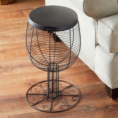 Cork holder accent table sale