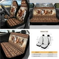 thumbnail image 2 of Yuyamidu Southwest Aztec Horse Car Seat Cover Set of 14 with Steering Wheel Cover Brown Seat Belt Strap Pads Cup Coasters Trash Bag Rearview Mirror Cover Armrest Cover Pad Handbrake Cover Set, 2 of 7