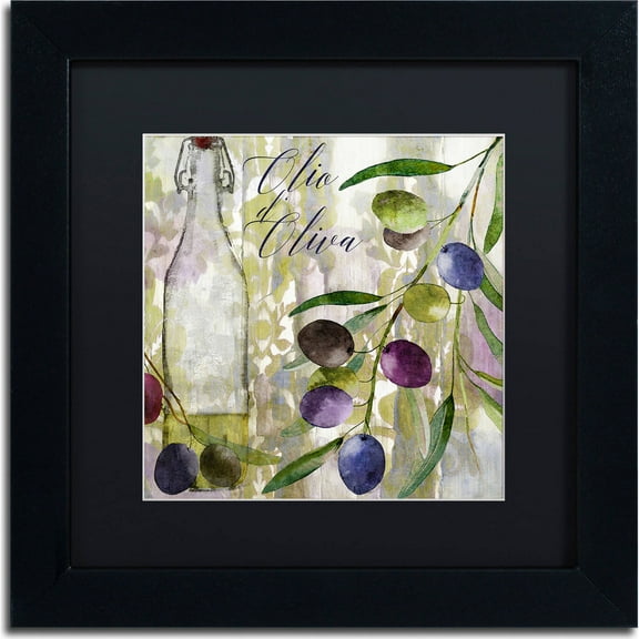 Trademark Fine Art "Colors Of Tuscany I" Canvas Art by Color Bakery, Black Matte, Black Frame