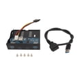 thumbnail image 2 of Panel frontal USB 3,1 Hub 4 puertos 19PIN 5Gbps alta velocidad estable 900mA Panel de unidad de disquete frontal para chasis de escritorio 2U + 2C 19PIN, 2 of 14