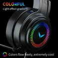 thumbnail image 3 of Noise Cancelling Gaming Headset 7.1 Surround Sound Gaming Headset for Pc ,Usb Pc Headset with Noise Cancelling Mic and Led Light Surround Sound Gaming Headset Gaming Headset No Mic, 3 of 9