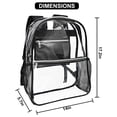 thumbnail image 2 of Mochila transparente Neurora Clear de TPU resistente para la escuela deportes y trabajo, 2 of 3