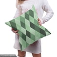 thumbnail image 4 of Ambesonne Geometric Rhombus Fabric by the Yard Upholstery, Green Hues Argyle, 1 Yard, Pale Green Dark Green, 4 of 4
