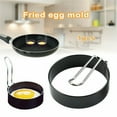 thumbnail image 2 of YOLOKE Egg Ring Set, Round Egg Cooker Rings For Cooking, Stainless Steel Non Stick Mold Shaper Circles For Fried Egg McMuffin Sandwiches, Egg Maker Molds, 2 of 5