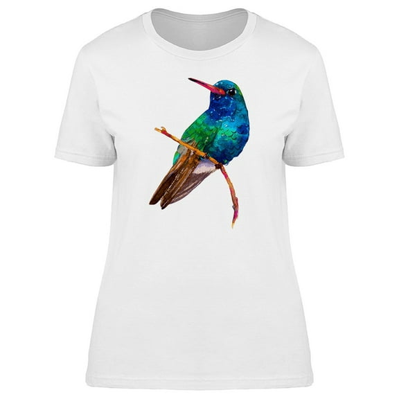 Cute Colorful Exotic Hummingbird Tee Women's -Image by Shutterstock