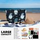 thumbnail image 5 of Easygdp Gnome and Snowflakes Bolsa de Viaje de Playa de Gran Capacidad, Bolsa Tote Perfecta para la Playa, Escapadas de Fin de Semana y Viajes, 5 of 7