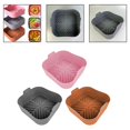 thumbnail image 5 of Kitchen Air Fryer Square Silicone Baking Dish Reusable Household Kitchen Use, 5 of 6