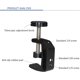 thumbnail image 1 of Clip de escritorio fijo tipo Q de aleación de aluminio Asiento tipo C Clip Flash Cámara Trípode Fotografía Soporte 2-pack Negro ShuxiuWang 9024715429988, 1 of 1