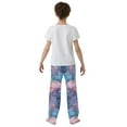thumbnail image 5 of FORMRS Kids Pajama Pants with Pockets Size 9-10Y Boys Lounge Sleep Bottoms, Pink Marble Pattern, 5 of 8