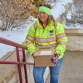 thumbnail image 4 of Women's High Visibility Removable Fleece-Lined Parka Jacket, Type R Class 3, 4XL, SAFEGEAR, 4 of 4