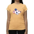 thumbnail image 3 of American Flag Vintage Mouse T-shirt Color Women's -SmartPrintsInk Designs, 3 of 4