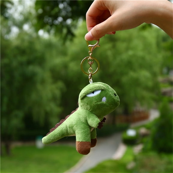 Dinosaur Plush Keychain T-Rex Toy Pendant Cute Bag Ornament Gift for Kids Dino Lovers