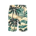 thumbnail image 5 of Men's Beach Shorts Printed Casual Athletic Shorts Elastic Waist Drawstring Side Pockets Quick Dry Lightweight Swim Trunks for Summer Vacation Light Blue L, 5 of 6