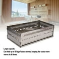 thumbnail image 4 of Support de Pierre de Sauna, Panier de Pierres de Sauna en Acier Inoxydable, Panier de Foyer au Charbon Portable, Support de Rangement pour Poêle Robuste, 4 of 7