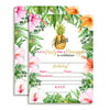 Tropical Flowers Pineapple Aloha Luau Party Invitations, 20 5"x7" Fill In Cards with Twenty White Envelopes by AmandaCreation