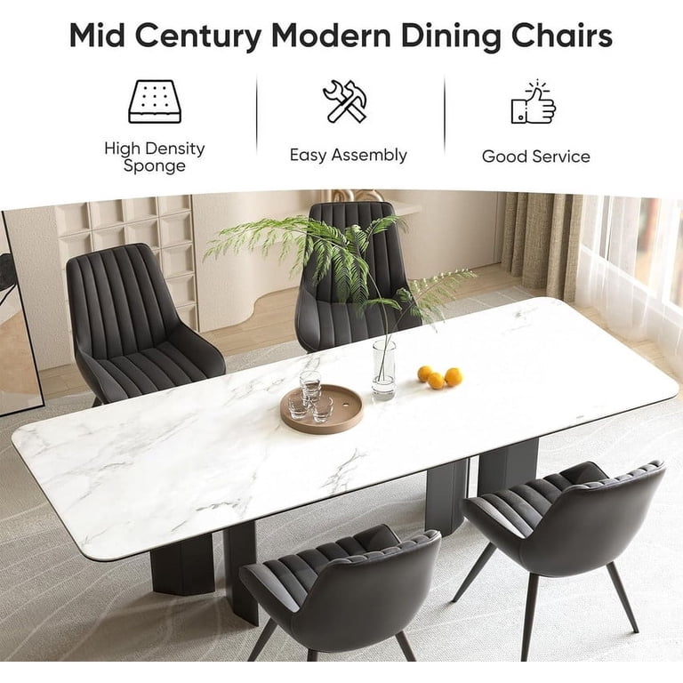 Hawsaiy Modern Upholstered Dining Chairs, Set of 2 photo 5