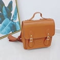 thumbnail image 2 of School Backpack Fashion Vintage Flap Cover Top Handle Bag Messenger Bag for Kids, 2 of 6