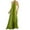 Green, variant on Qiopertar Women's Sleeveless Solid Satin Lace Dress Cocktail Party Evening Gown Elegant Slit Formal Off Shoulder Wrap Dress, Green M