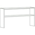 thumbnail image 2 of Lorell Charcoal Steel Desk Series Stack-on Hutch 72" - Material: Steel - Finish: Charcoal, 2 of 6