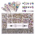 thumbnail image 3 of 21 rejillas arte de uñas diminuto de imitación joyas alrededor de 10000 piezas shamjiam diamantes de imitación del arte del clavo, 3 of 7