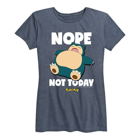 Pokémon - Nope Not Today Snorlax - Women's Short Sleeve Graphic T-Shirt