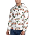 thumbnail image 3 of Honeii Camp Van Pattern Mens Hoodies Men's Loose Sleeve Sweatshirt,Pullover Hooded Sweatshirt for Men,Essentials Hoodie-Large, 3 of 7