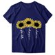 thumbnail image 3 of Pntutb Mujeres Casual Carta Impresión Mangas Cortas O-Cuello Camiseta Suelta Blusa tops Pntutb Pntutb-3521, 3 of 5