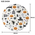 thumbnail image 6 of Halloween Pattern Round Tablecloth 60"x60",Wrinkle Wipeable Table Cloth for Kitchen Dining Room Picnic Patio Party, 6 of 6