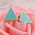 thumbnail image 4 of Gold Color Enamel Clip on Earrings Luxury Fashion Cuff Earrings, 4 of 11