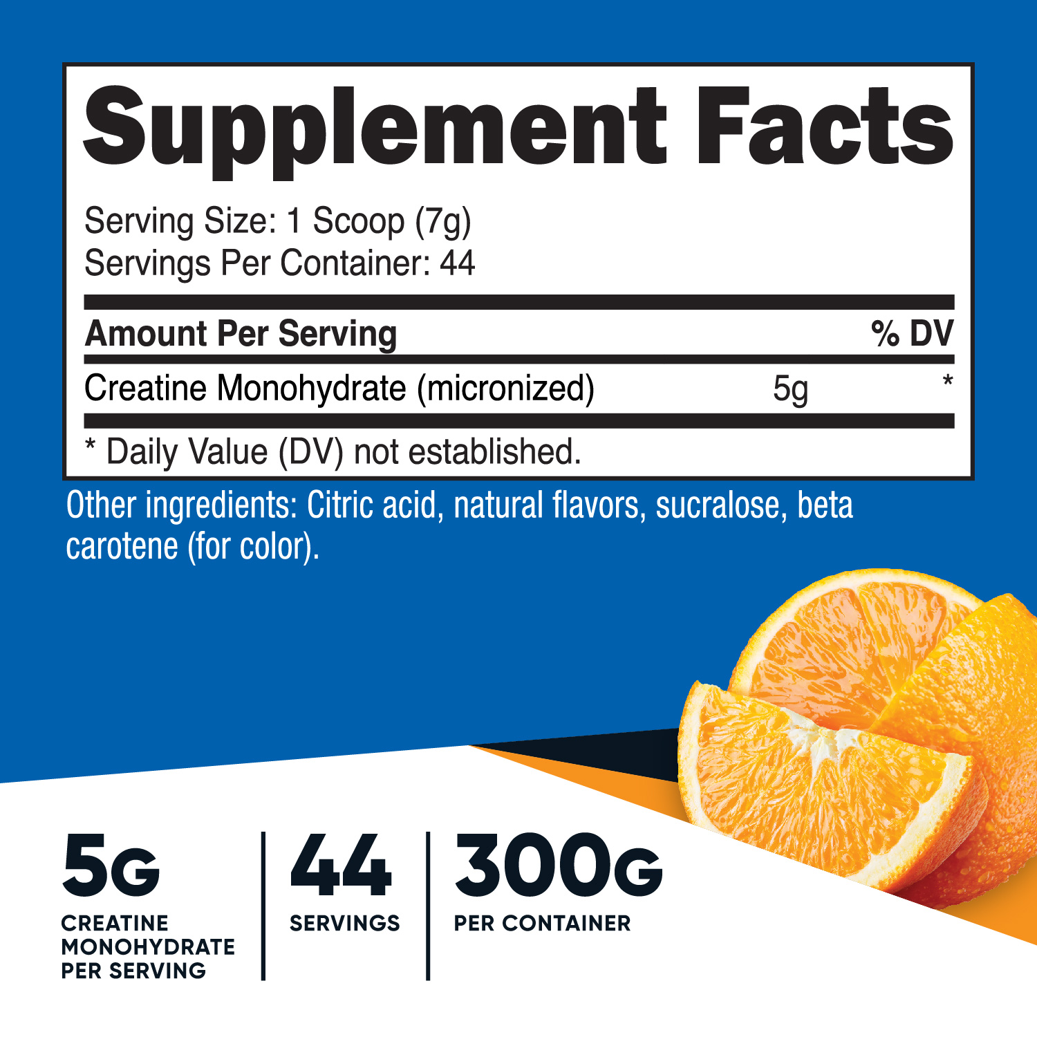 Creatina Monohidratada en Polvo Nutricost Sabor Naranja Mandarina, 300 Gramos - (5 Gramos por Porción) 2