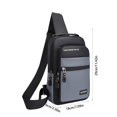 thumbnail image 4 of Kmdttou Sling Bag for Women Men Crossbody Bag Watertight Material Chest Bag Multifunctional Sports Outdoor Leisure Shoulder Backpack Messenger Bag, 4 of 7