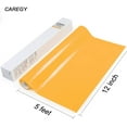 thumbnail image 7 of Iron on Heat Transfer Vinyl Roll HTV (12''x5',Orange Yellow), 7 of 7