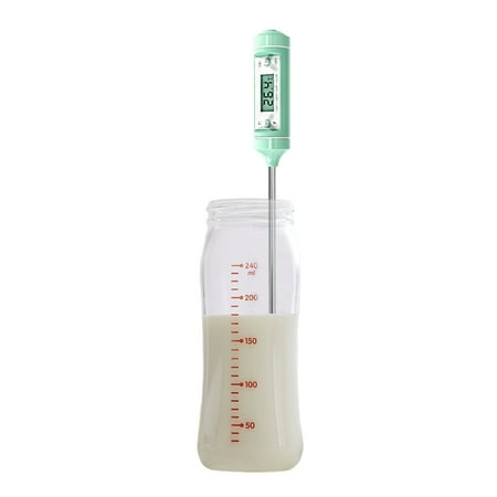

ibaste Food Temperature Gauge - Milk Temperature Measurement Digital Water Thermometer - Instant-read Kitchen Food Cooking Thermometer with Long Probe