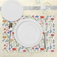 thumbnail image 3 of Ambesonne Shabby Flora Place Mats Set of 4, Soft Colored Floret, Standard Size, Multicolor, 3 of 6