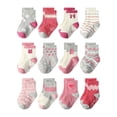thumbnail image 4 of UAYOTSE 12PC Children's Socks Comfortable Soft Fashion Cute Cartoon Children's Floor Socks(Orange,1-3 Years), 4 of 4