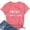 Pink, variant on Fun Facy I Don't Care Graphic Tees for Women Summer Casual Short Sleeve Crewneck Funny Saying T Shirts