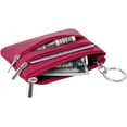thumbnail image 4 of LAICAIW Women's Genuine Leather Coin Purse Mini Pouch Change Wallet with Keychain,Rose, 4 of 6