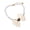 White, variant on Breakaway Cat Collars with Pearls and Bow Tie, Kitten Necklace with Star Rhinestone, Fashion Jewelry for Indoor Cats and Small Dogs, Puppy Collar for Wedding Birthday Parties, Safety Release Design