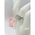 thumbnail image 3 of 8MM - 10MM Light Pink CZ Radiant, 6-Prong Solitaire Engagement Wedding Ring, 5A Quality Cubic Zirconia, Sterling Silver, Made to Order, 3 of 4