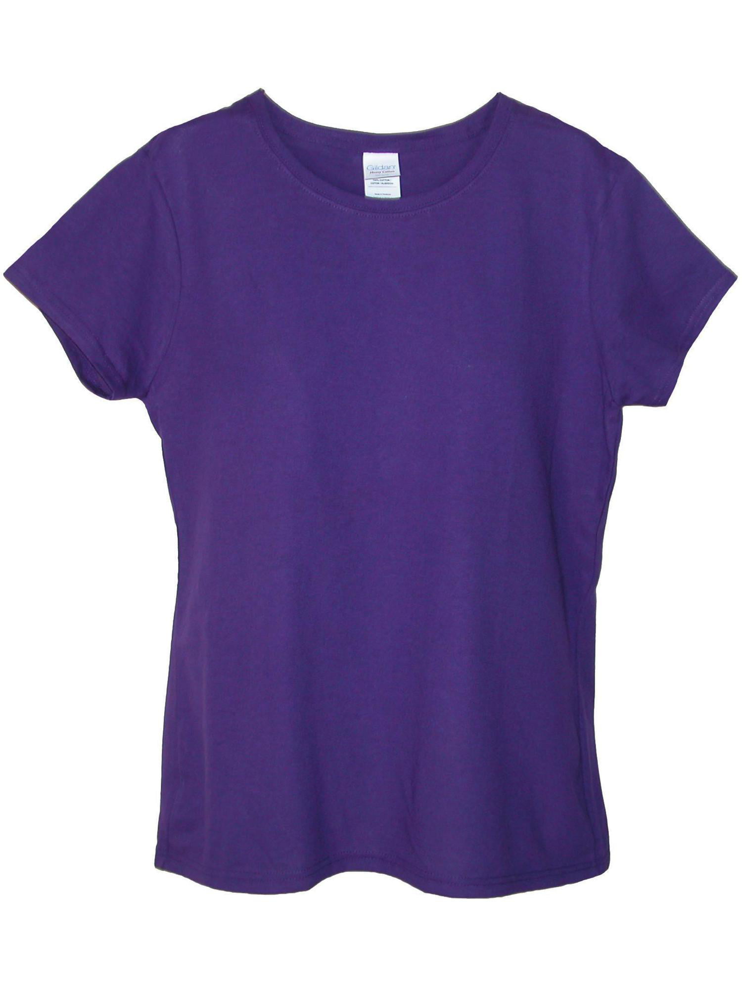 Gildan Ladies tee Premium Cotton T-Shirt tshirt women's round neck brand new 